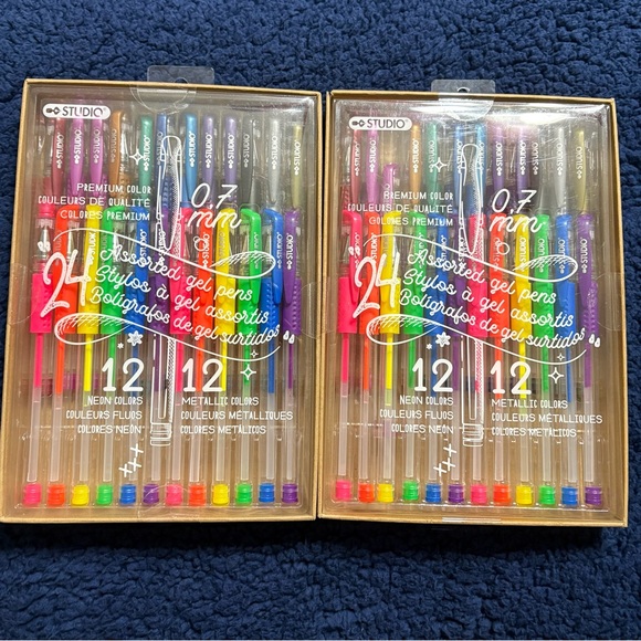 Studio Other - 2 Boxes Studio Vibrant Gel Pens Set - 24 Colors